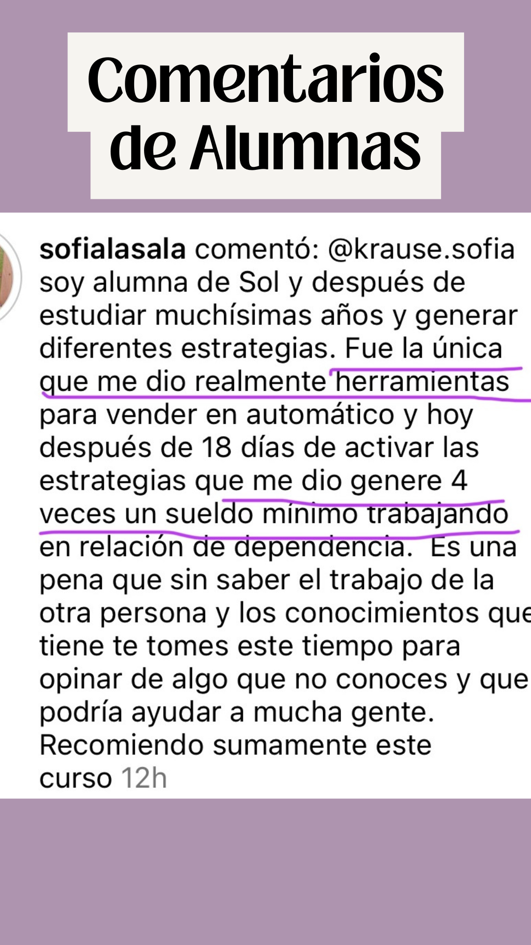 Comentario de alumna 1