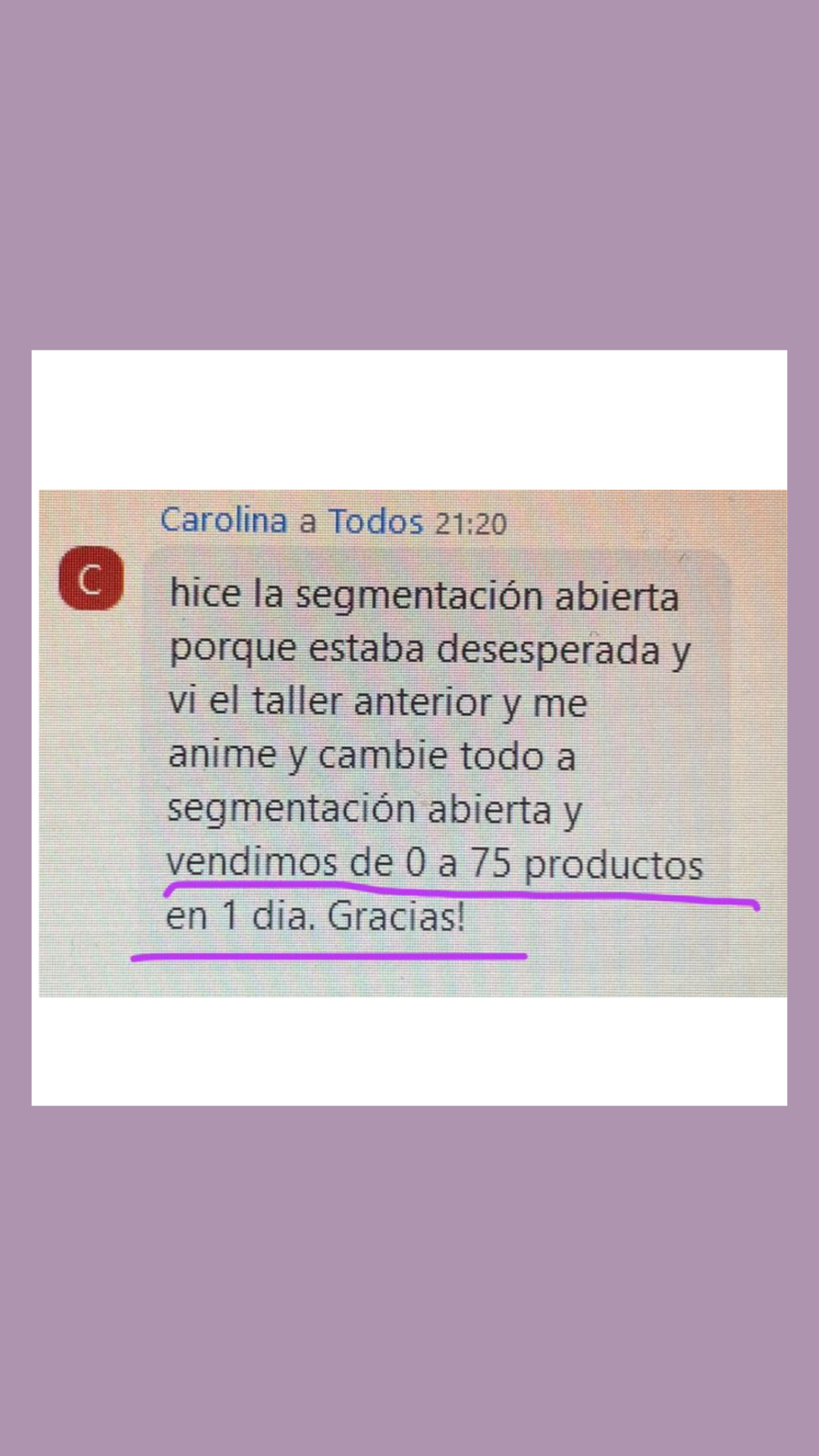 Comentario de alumna 4